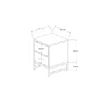 Κομοδίνο Faro μελαμίνη 55x40x40cm ed4794 - Image 2