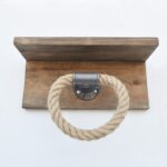 Ράφι Tubo μέταλλο ξύλο σχοινί 30x14x12cm ed4855 - Image 5