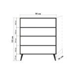 Ντουλάπι Manyas άσπρο μελαμίνη 95x36x111εκ ed4884 - Image 2