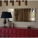 Καθρέφτης Nesta 62x130cm mdf ασημί ed4908