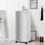 STELLA ΠΑΠΟΥΤΣΟΘΗΚΗ ΛΕΥΚΟ ΜΕΛΑΜΙΝΗ 50x38xH127cm ed4954