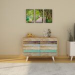 Κονσόλα Dilara δρυς μελαμίνη 100x40x50εκ ed4985