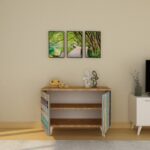 Κονσόλα Dilara δρυς μελαμίνη 100x40x50εκ ed4985 - Image 4