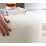 Σκαμπώ Zeone κρεμ 43x42cm ed4995 - Image 3