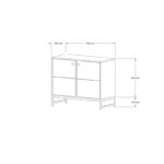 Μπουφέ Venire 90x40x75cm μελαμίνη ed5033 - Image 2