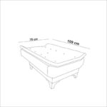 Πολυθρόνα Santo κεραμιδί 75x70x90cm ed5038 - Image 2