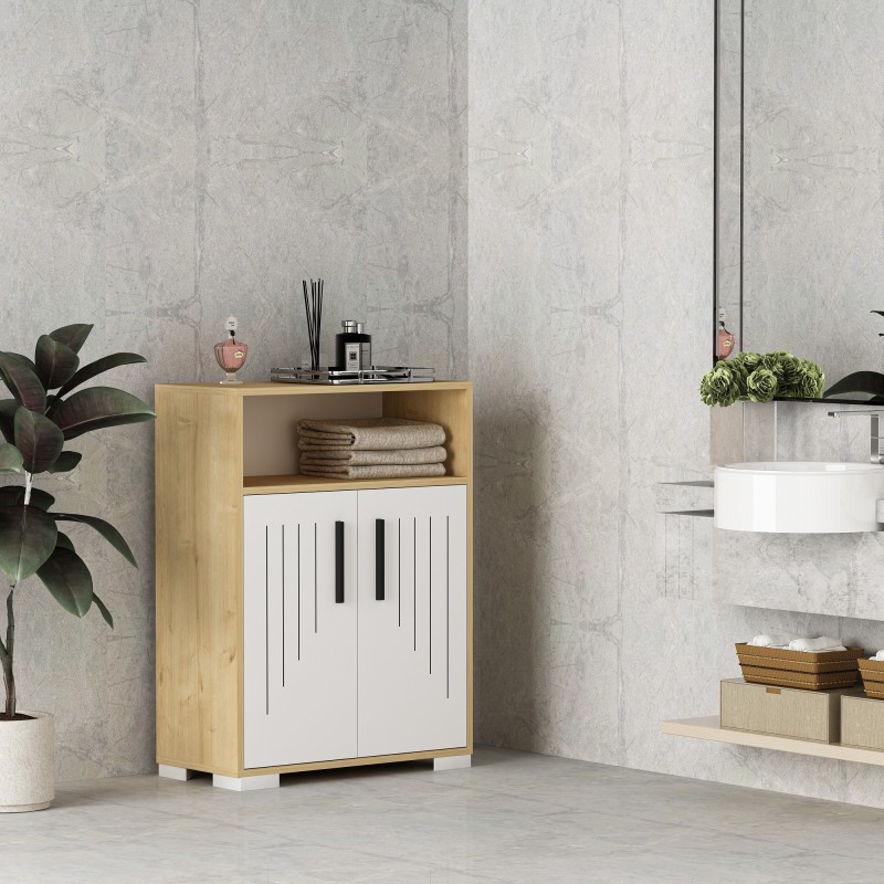 5043_0-800x800 Ντουλάπι μπάνιου Moon Sapphire δρυς άσπρο μελαμίνη 60x29 6x96 6εκ ed5043 - Image 1