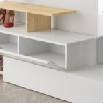 Έπιπλο εισόδου Ramda άσπρο δρυς μελαμίνη καθρέπτης 137x35x54 5εκ ed504 - Image 5