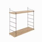 Ράφι τοίχου Armoni oak μελαμίνη 72x58x20cm ed5067 - Image 3