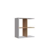 Βοηθητικό τραπεζάκι Hamlet άσπρη oak μελαμίνη 59 6x29 6x63 2cm ed5108 - Image 3