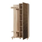 Έπιπλο εισόδου Garmanto δρυς μελαμίνη 90x36x194εκ ed521 - Image 4