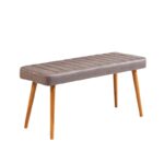 Τραπεζαρία 4 τεμαχίων Santiago ξύλινα πόδια 120x75x75cm pine γκρι χρώμα ed5276 - Image 5