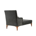 Ανάκλινδρο Sofia ανθρακί ύφασμα ξύλινα πόδια 79x100x167cm ed5319 - Image 3