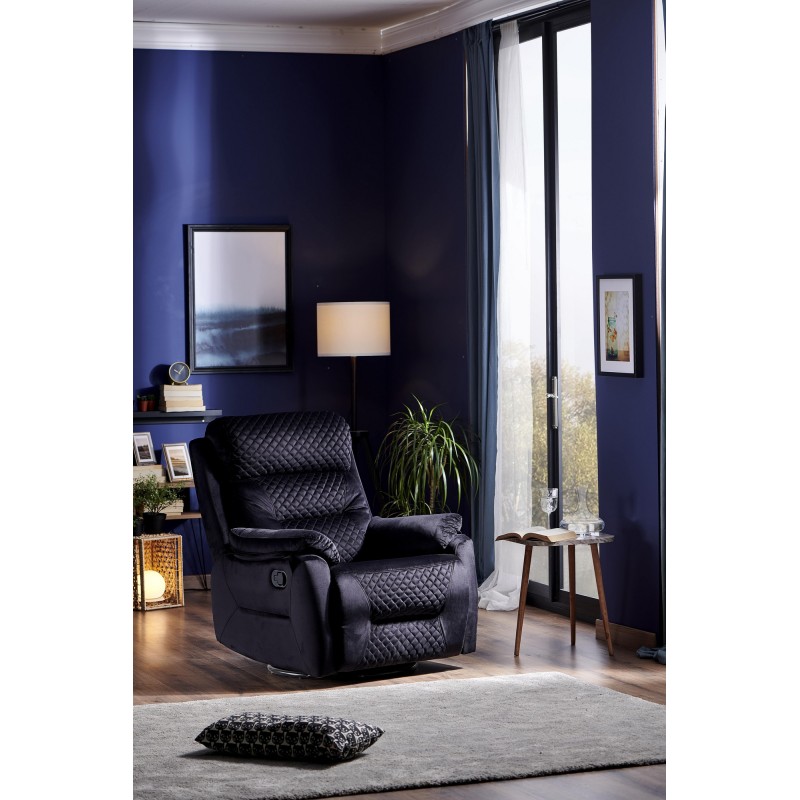 5399_0-800x800 Πολυθρόνα relax Nero ξύλο 80x80x105cm ύφασμα μαύρο ed5399 - Image 1