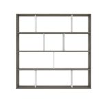 Βιβλιοθήκη Hodbi βένγκε άσπρο μελαμίνη 145 2x25x145εκ ed5457 - Image 3