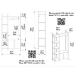 Έπιπλο εισόδου Doga καρυδί μαύρο μελαμίνη 90x35x175εκ ed5474 - Image 2