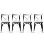 Καρέκλα Splendore άσπρο χρώμα μέταλλο 42x41x84cm σετ 4τεμ ed5509