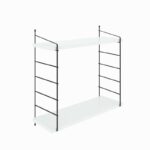 Ράφι τοίχου Armoni άσπρη μελαμίνη 72x58x20cm ed5516 - Image 3