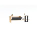 Έπιπλο tv Palmi ανθρακί oak χρώμα μελαμίνη 120x25x36 8cm ed5517 - Image 4