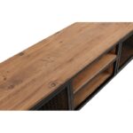 Έπιπλο tv Vent pine μαύρο χρώμα μελαμίνη 150x40x47cm ed554 - Image 3