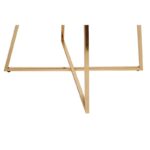 Σετ καρέκλες Madrid μέταλλο βελούδο καφέ 4 τεμάχια 50x49x90cm ed5557 - Image 4