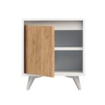 Κομοδίνο STELLA ΜΕΛΑΜΙΝΗ 45x40xH52cm ed5572 - Image 3