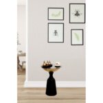 Βοηθητικό μεταλλικό τραπεζάκι Corti μαύρο χρώμα 42x56cm ed5584 - Image 3