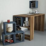 Γραφείο Londra καρυδί Chalcedony μελαμίνη 120x65x75cm ed5589 - Image 5