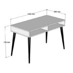 Γραφείο Verbano χρώμα λευκό μελαμίνη 120x60x74 8 ed561 - Image 2