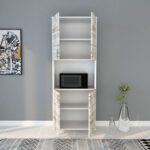 Ντουλάπι Tasarım άσπρο δρυς μελαμίνη 70x40x176εκ ed5624 - Image 4