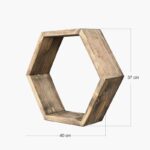 Ραφιέρα Raf καρυδί ξύλο 40x10x37εκ ed5653 - Image 4