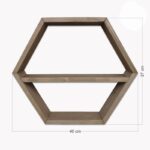 Ραφιέρα Raf καρυδί ξύλο 40x10x37εκ ed5653 - Image 3