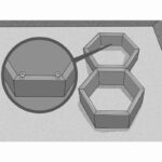 Ραφιέρα Raf καρυδί ξύλο 40x10x37εκ ed5653 - Image 2
