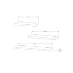 Ράφι τοίχου Leila Sapphire Oak μελαμίνη 40x14x2cm ed5666 - Image 2