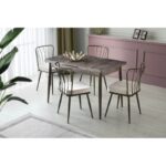 Καρέκλα Star mink χρώμα μέταλλο 43x42x82cm set 2τεμ ed5667 - Image 3