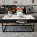 Τραπεζάκι σαλονιού VERA λευκό χρώμα μελαμίνη 95x55x43cm ed567 - Image 4