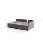 Γωνιακός καναπές κρεβάτι Fly Right καφέ 210x280x70cm ed568 - Image 5