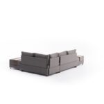 Γωνιακός καναπές κρεβάτι Fly Right καφέ 210x280x70cm ed568 - Image 4