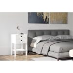 Κομοδίνο Giorno λευκή μελαμίνη 44x44x75cm ed5713