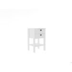 Κομοδίνο Giorno λευκή μελαμίνη 44x44x75cm ed5713 - Image 3