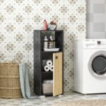 Ντουλάπι μπάνιου Ahu μαύρη Marble Sapphire Oak μελαμίνη 98 6x35cm ed5785 - Image 5