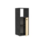 Ντουλάπι μπάνιου Ahu μαύρη Marble Sapphire Oak μελαμίνη 98 6x35cm ed5785 - Image 3