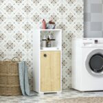 Ντουλάπι μπάνιου Ahu άσπρη Sapphire Oak μελαμίνη 98 6x35cm ed5786