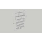 Βιβλιοθήκη Elif πεύκο μελαμίνη 90x20x156εκ ed578 - Image 2