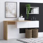 Γραφείο Totti 74x45x145cm oak λευκό ed5799 - Image 4