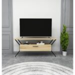 Έπιπλο τηλεόρασης Stile Felt μαύρο 124x35x54cm ed5801