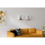 Ραφιέρα Sevima άσπρο καρυδί μελαμίνη 30x25x30εκ ed5840