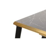 Βοηθητικά τραπεζάκια σαλονιού Antiqua μαύρη χρυσή μελαμίνη 42 5x33 5x37cm ed5844 - Image 3