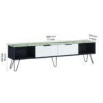 Έπιπλο τηλεόρασης Marblous 180x35x45cm μελαμίνη ed5849 - Image 3