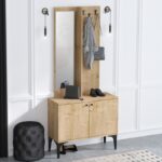 Έπιπλο εισόδου Alice oak μελαμίνη 90x35x190cm ed5863